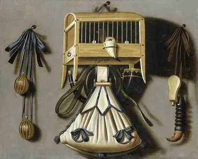 Still Life with Implements of the Hunt by Johannes Leemans, 1678 — digital art print download