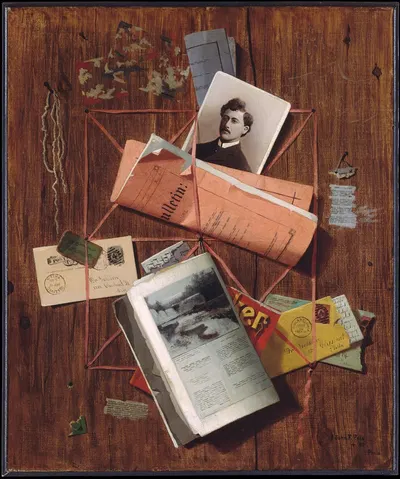 Office Board by John Frederick Peto, 1885 — digital art print download