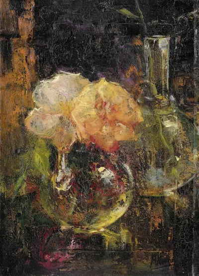 Yellow Roses in a Carafe by Menso Kamerlingh Onnes, 1896 — digital art print download