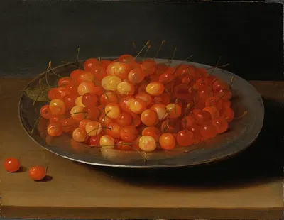 Still Life with Cherries by Osias Beert the Elder — digital art print download