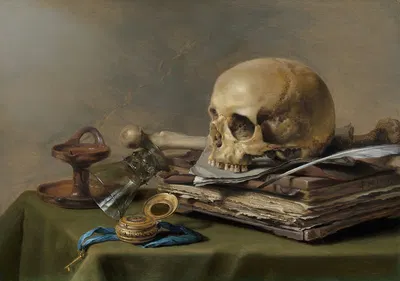 Vanitas Still Life by Pieter Claesz, 1630 — digital art print download