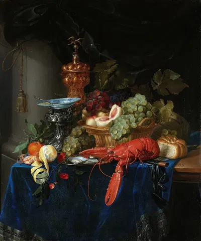 Still Life with Golden Goblet by Pieter de Ring, 1640 - 1660 — digital art print download