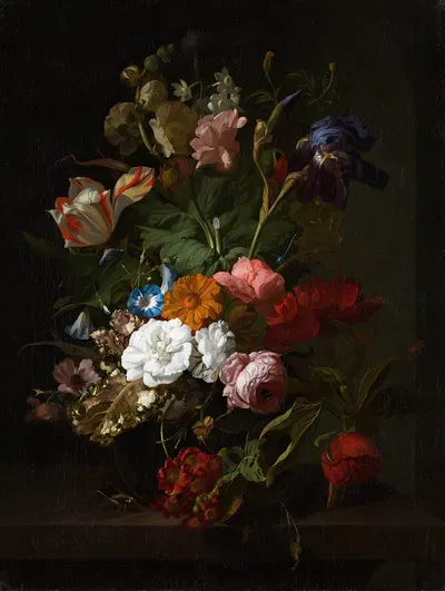 Vase with Flowers by Rachel Ruysch, 1700 — digital art print download