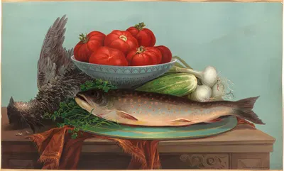 Trout, Grouse, Tomatoes by Robert Wilkie — digital art print download