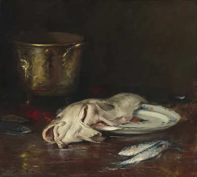 An English Cod by Уильям Мерритт Чейз, 1904 — digital art print download