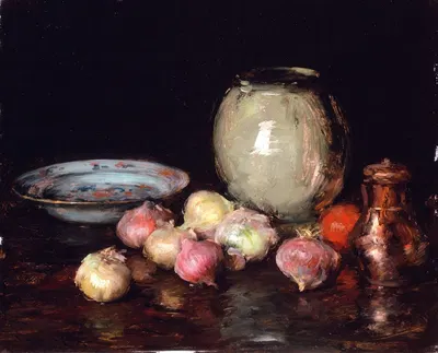 Just Onions by Уильям Мерритт Чейз, 1912 — digital art print download