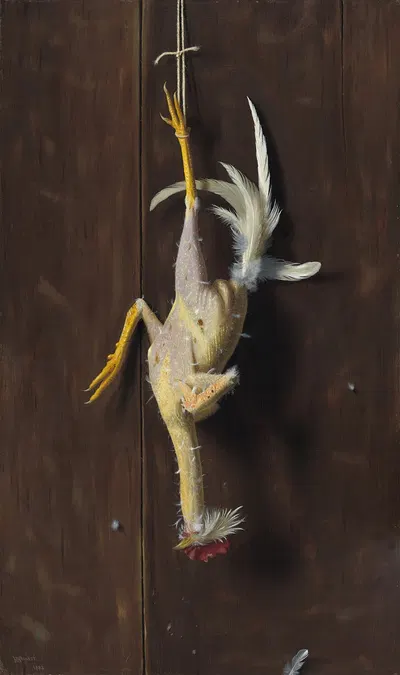 Plucked Clean by William Michael Harnett, 1882 — digital art print download