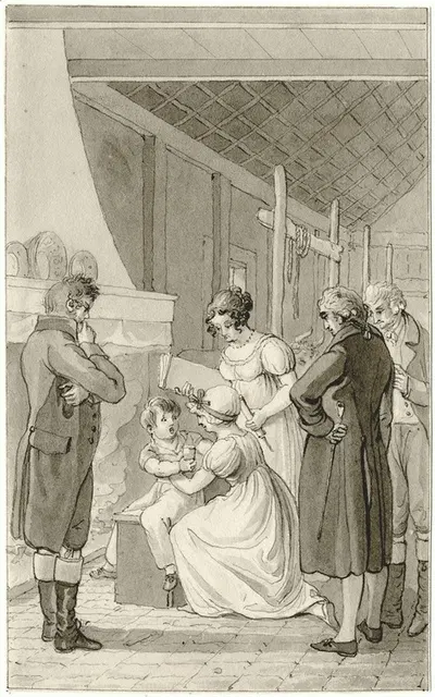 Gezelschap in boerenwoning: de behandeling v.e. jongen by Рейньер Винкелес — digital art print download