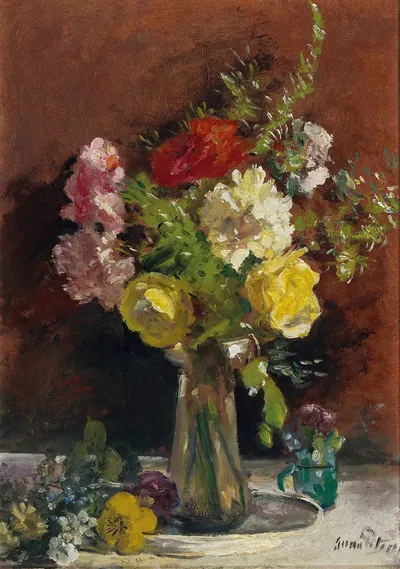 Flower Piece In A Vase by Анна Петерс — digital art print download