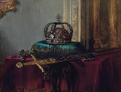 The Crown Jewels by Blaise-Alexandre Desgoffe, 1887 — digital art print download