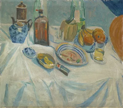 Table After The Meal by Эрнст Шиесс, 1914 — digital art print download
