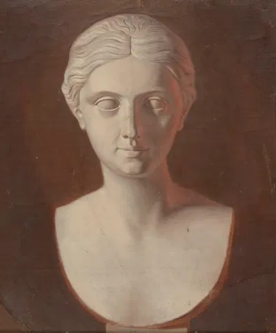 Woman 's Head by Ferdinand von Wright, 1857 - 1858 — digital art print download