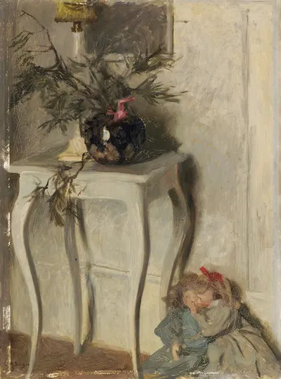 Little White Table by Фриц Бургер, 1908 — digital art print download