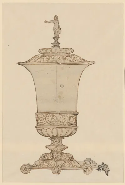 Deckelpokal Mit Allegorischer Frauengestalt by Ганс Хольбейн Младший, 1535 — digital art print download