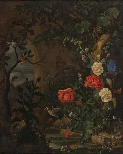 Flowers by Hendrik Schoock, 1644 - 1707 — digital art print download