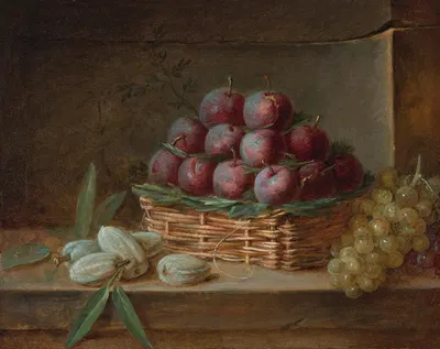 Still Life With Plums, Almonds And Raisins by Henri-Horace Roland Delaporte — digital art print download