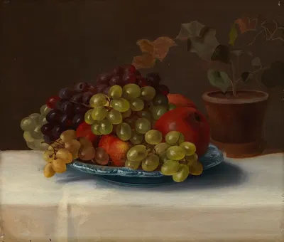 Grapes And Apples by Magnus Von Wright, 1867 — digital art print download