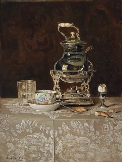 Stillleben Mit Samovar by Max Schödl — digital art print download