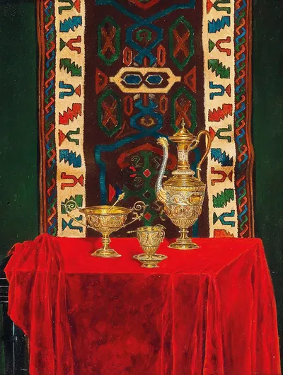 Still Life With Decorative Objects by Max Schödl — digital art print download