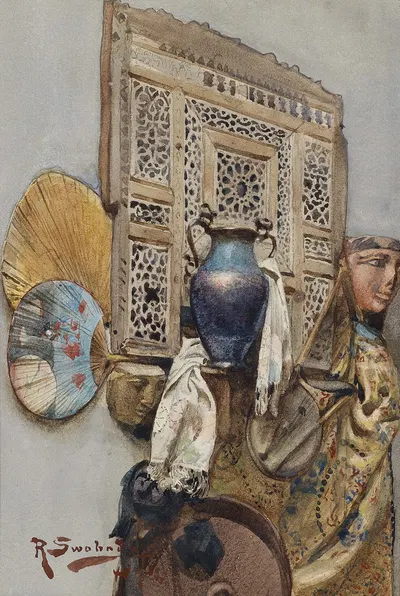 Stillleben Mit Orientalischen Objekten by Рудольф Свобода — digital art print download
