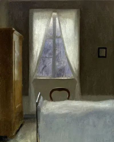 Interior by Vilhelm Hammershøi — digital art print download