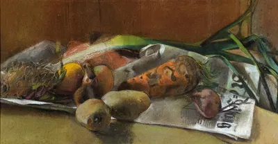 Still Life With Vegetables by Вернер Нойхаус — digital art print download
