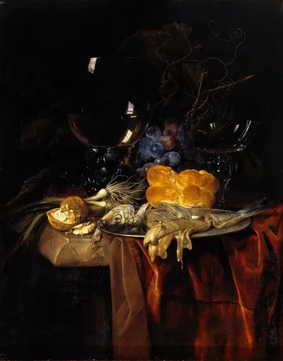 Das Frühstück by Willem van Aelst, 1679 — digital art print download