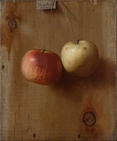 Two Hanging Apples by De Scott Evans — digital art print download