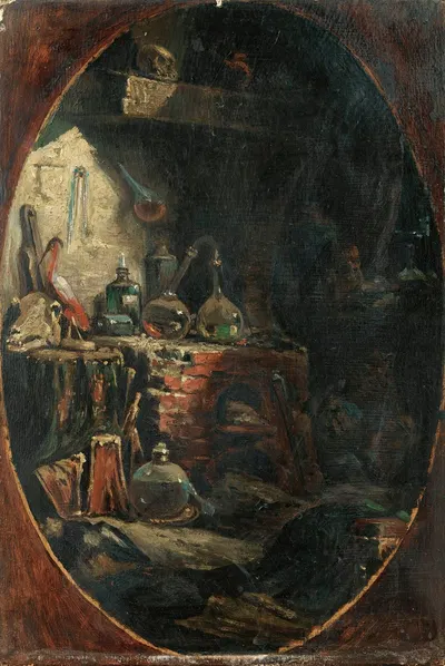 In The Alchemist' Studio by Эжен Изабе — digital art print download