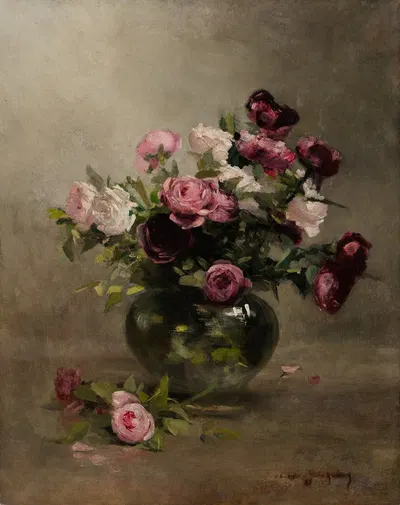 Vase of Roses by Ева Гонсалес — digital art print download