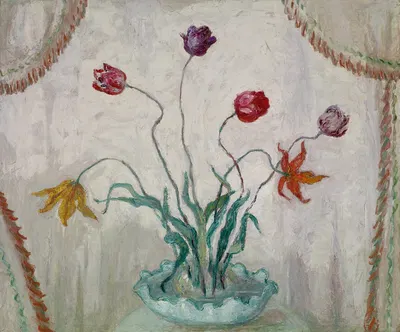 Bowl of Tulips by Florine Stettheimer — digital art print download