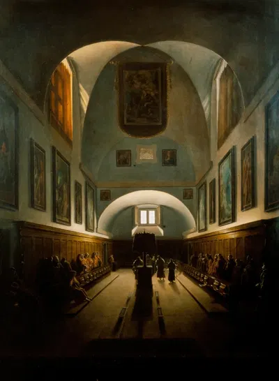 The Choir in the Capuchin Church on the Piazza Barberini, Rome by Франсуа-Мариус Гране — digital art print download
