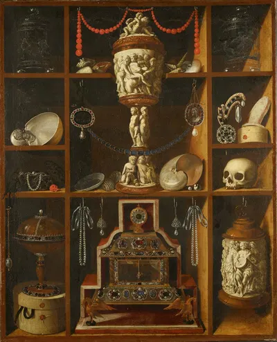 Cabinet of oddities by Georg Hainz, 1686-1700 — digital art print download