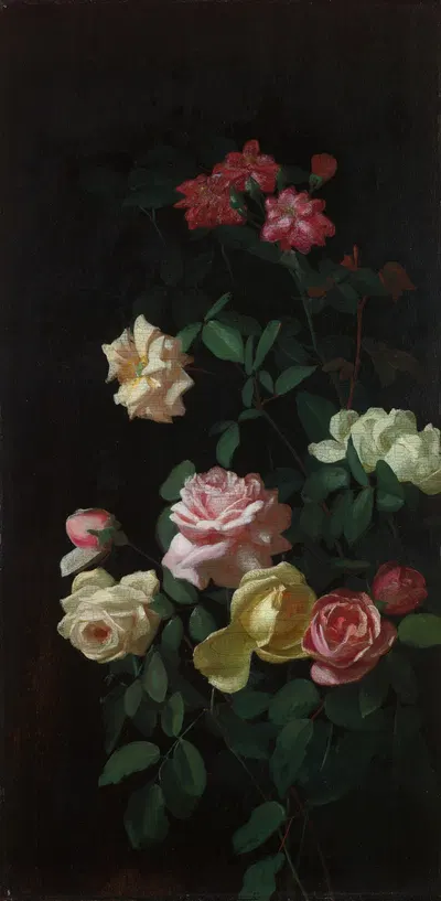 Roses by George Cochran Lambdin, 1872 — digital art print download