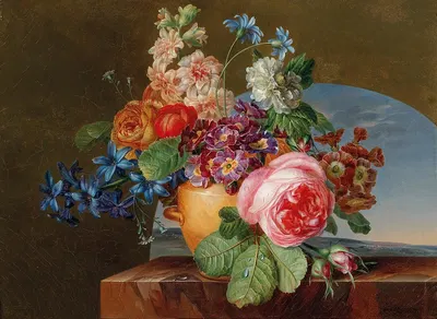 A vase of flowers by Gerard van Spaendonck, 1792 — digital art print download