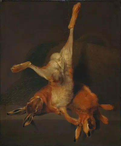Still Life With Two Hares by Джованни Сегантни — digital art print download