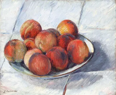 L'Assiette de pêches by Гюстав Каййботт — digital art print download