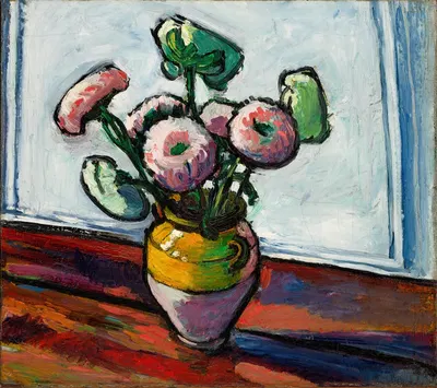 Zinnias by Henry Lyman Saÿen, 1909-1912 — digital art print download