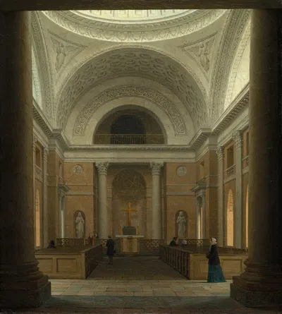 The Slotskirken of Christiansborg, Copenhagen by Генрих Хансен — digital art print download