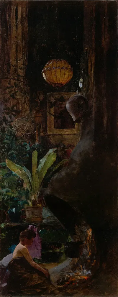 A Corner of the 72nd Street Studio by Луис Комфорт Тиффани, 1896 — digital art print download