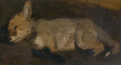Dead Fox by Людовит Питтхордт, 1910 — digital art print download