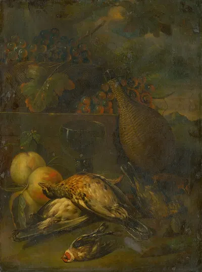 Still Life with Fieldfares by Philipp Ferdinand de Hamilton, 1730–1740 — digital art print download