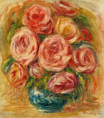 Vase De Roses by Пьер-Огюст Ренуар — digital art print download