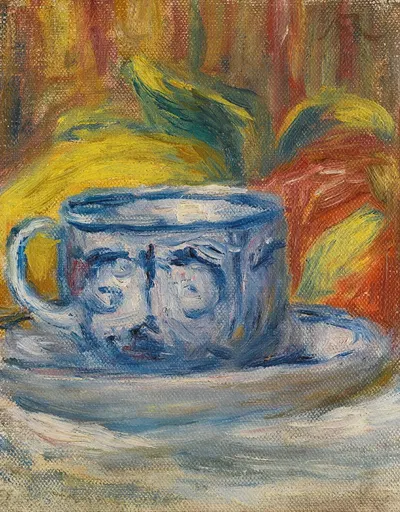 Tasse Et Fruits by Пьер-Огюст Ренуар — digital art print download