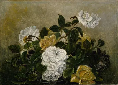 Still Life with Roses by Роберт С. Дункансон — digital art print download