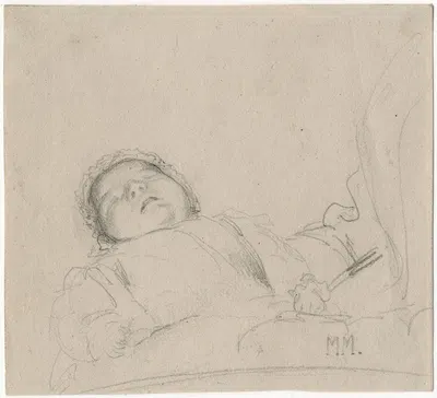 Het overleden kindje van J. Maris by Matthijs Maris, 1869 — digital art print download