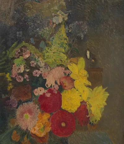 Blumenstillleben by Зигмунд Уолтер Хампель, 1910 — digital art print download