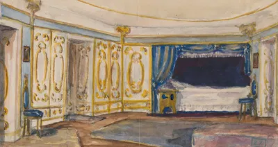 The interior of the aristocratic residence by Vojtech Klimkovič, 1850-1860 — digital art print download