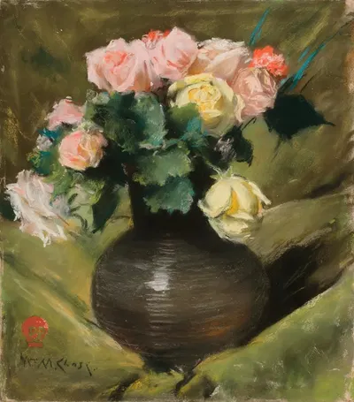 Roses by Уильям Мерритт Чейз — digital art print download