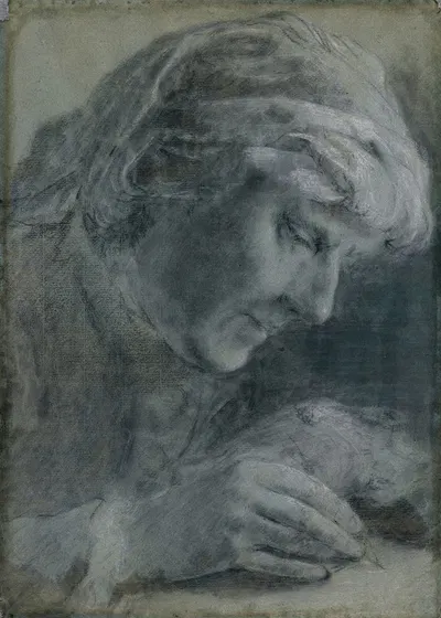 Portrait of an Artist Drawing by Томас Фрай, 1760 — digital art print download